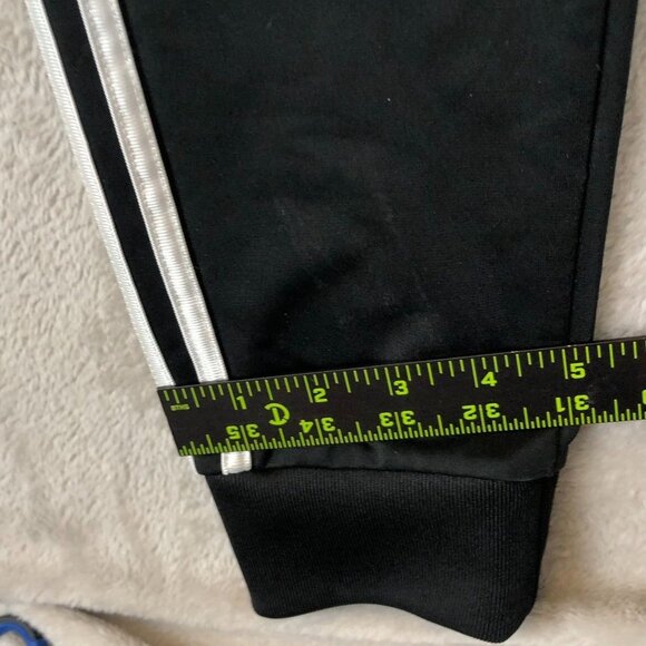 Adidas Youth Jogger Boys Medium (10/12) Black Embroidered Pull On - Picture 4 of 13